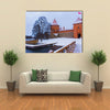 The Trakai Castle In Winter, A Beautiful Print Lithuania, Multi Panel Canvas Wall Art