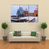 The Trakai Castle In Winter, A Beautiful Print Lithuania, Multi Panel Canvas Wall Art