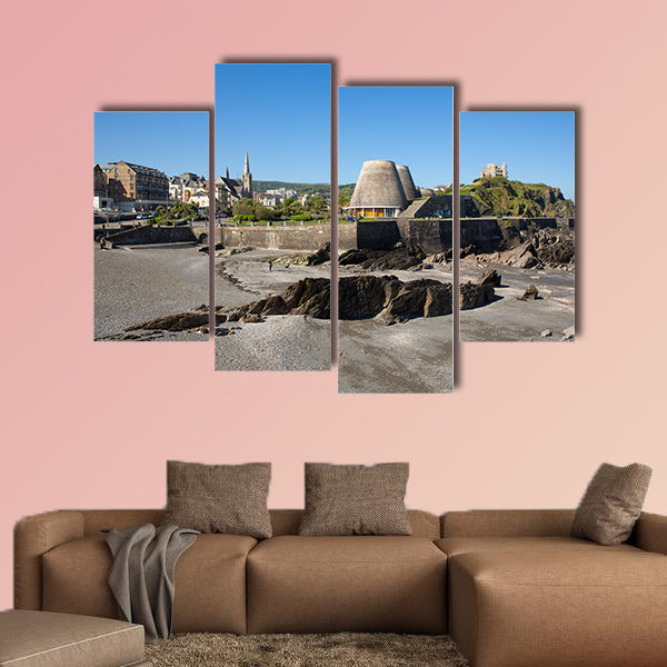 Ilfracombe North Devon UK seafront and beach Multi panel canvas wall art