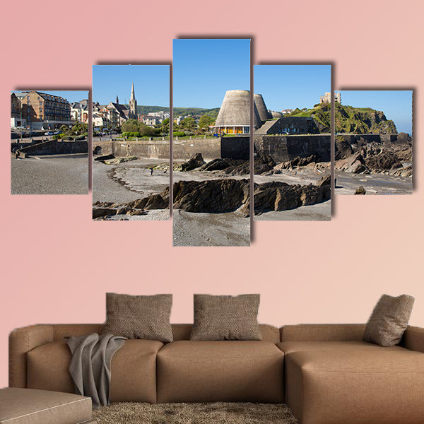 Ilfracombe North Devon UK seafront and beach Multi panel canvas wall art