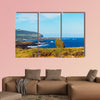 Landscape of the coastline towards Hanga Roa, Easter Island, Chile multi panel canvas wall art