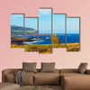 Landscape of the coastline towards Hanga Roa, Easter Island, Chile multi panel canvas wall art