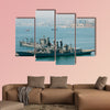 Military Navy Ship, Valparaiso, Chile multi panel canvas wall art