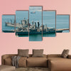 Military Navy Ship, Valparaiso, Chile multi panel canvas wall art