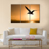 In front of the sea Multi panel canvas wall art