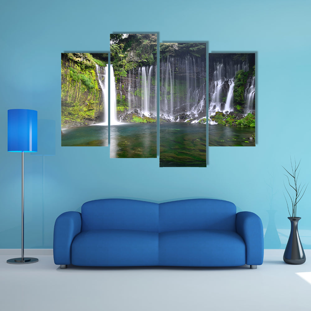 Most beautiful Shiraito falls multi panel canvas wall art