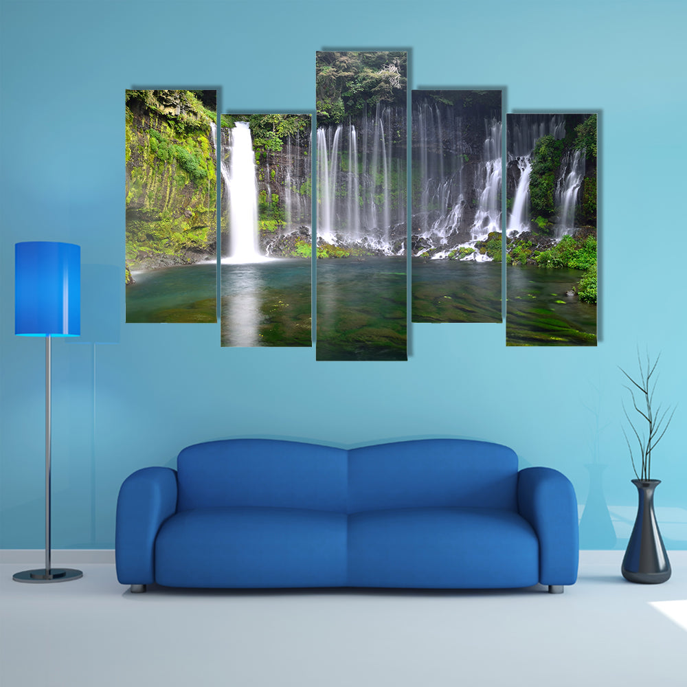 Most beautiful Shiraito falls multi panel canvas wall art