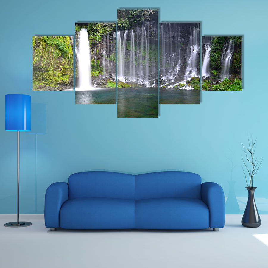Most beautiful Shiraito falls multi panel canvas wall art