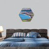 Cyprus Latchi Panorama hexagonal canvas wall art