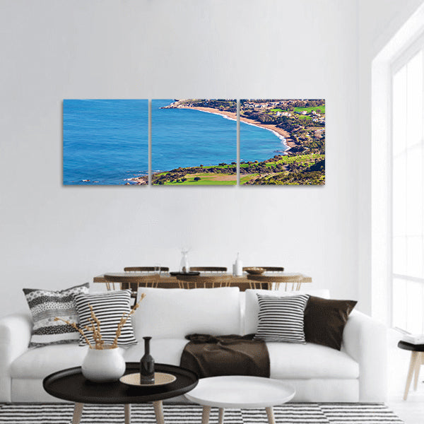Beautiful view of Cyprus Latchi panoramic canvas wall art