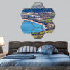 Cyprus Latchi Panorama hexagonal canvas wall art