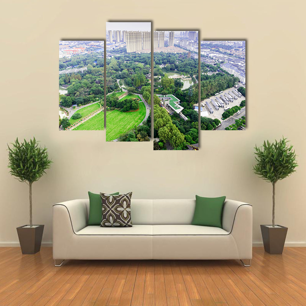 Urban architecture in Jiangsu, Changzhou multi panel canvas wall art