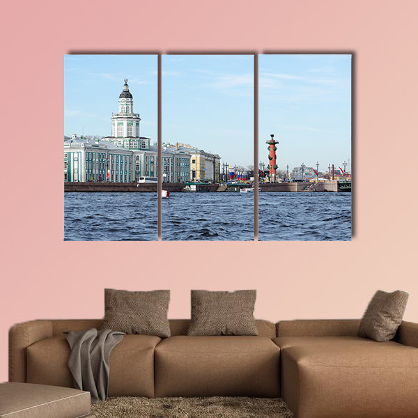 Building of Kunstkamera multi panel canvas wall art