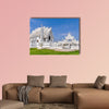 White Temple before the destructing earthquake near Chiang Rai, Thailand multi panel canvas wall art