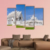 White Temple before the destructing earthquake near Chiang Rai, Thailand multi panel canvas wall art