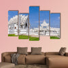 White Temple before the destructing earthquake near Chiang Rai, Thailand multi panel canvas wall art