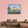 Reflection in White Temple Chiang Rai, Thailand multi panel canvas wall art