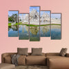 Reflection in White Temple Chiang Rai, Thailand multi panel canvas wall art