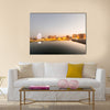 Baku Azerbaijan during sunset Multi Panel Canvas Wall Art