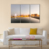 Baku Azerbaijan during sunset Multi Panel Canvas Wall Art