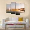 Baku Azerbaijan during sunset Multi Panel Canvas Wall Art