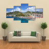 Saint George city port in Grenada, Caribbean Multi panel canvas wall art