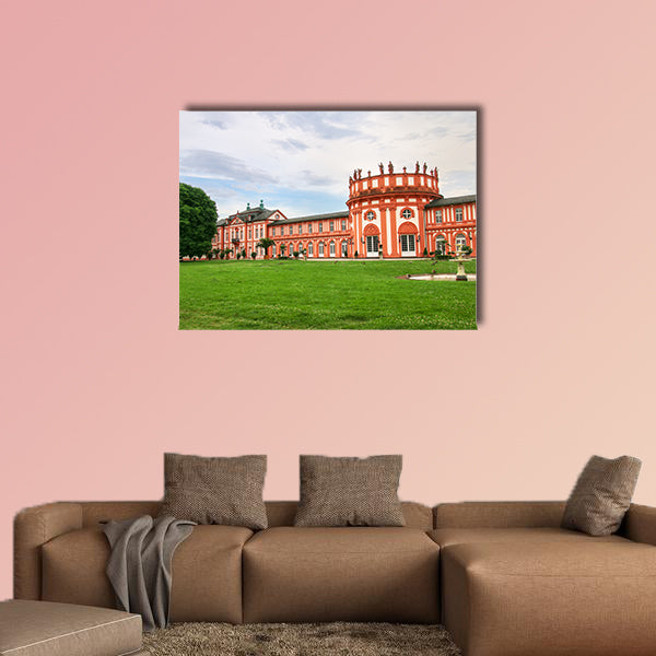 Biebrich Palace in Wiesbaden, Hesse, Germany multi panel canvas wall art