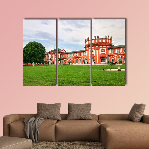 Biebrich Palace in Wiesbaden, Hesse, Germany multi panel canvas wall art