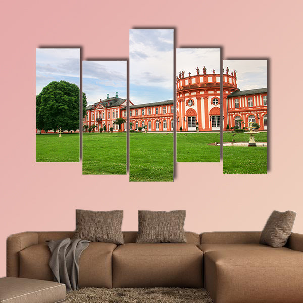 Biebrich Palace in Wiesbaden, Hesse, Germany multi panel canvas wall art