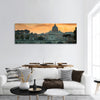 Bridge and Vatican City at sunset. Rome, Italy Panoramic canvas Wall Art