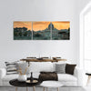 Bridge and Vatican City at sunset. Rome, Italy Panoramic canvas Wall Art