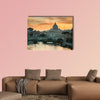 View to bridge and Vatican City at sunset in the Rome, Italy wall art