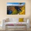 May view on Vltava river, Stechovice dam, Czech Republic Multi panel canvas wall art