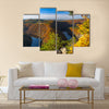 May view on Vltava river, Stechovice dam, Czech Republic Multi panel canvas wall art