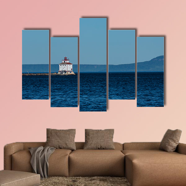Thunder Bay Lighthouse Multi panel canvas wall art