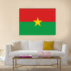 Burkina Faso country flat style flag Multi panel canvas wall art