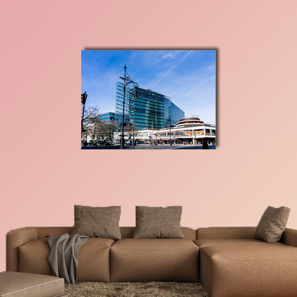 Typical Street view in Berlin, Germany multi panel canvas wall art