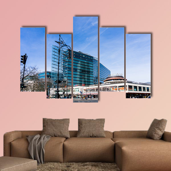Typical Street view in Berlin, Germany multi panel canvas wall art