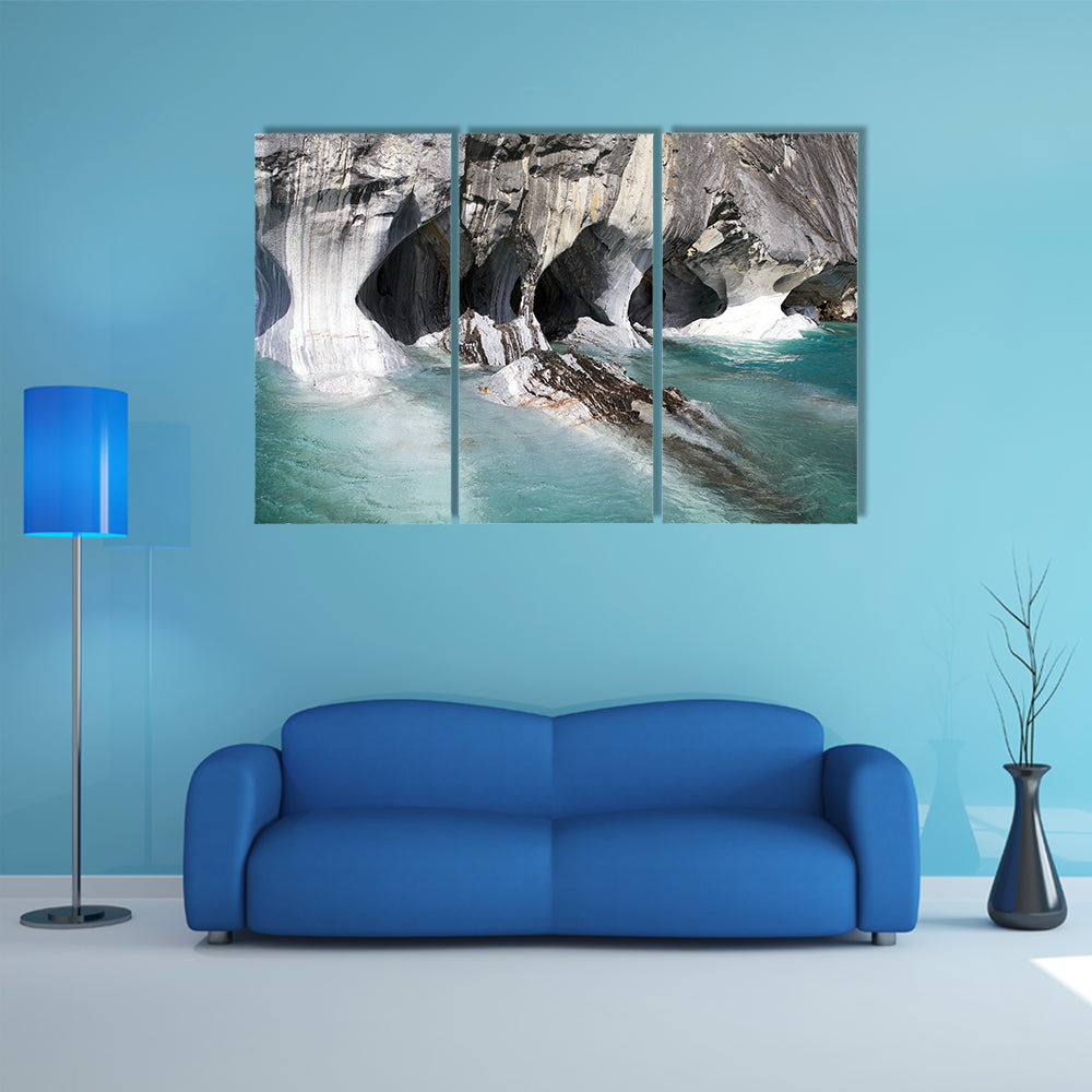 Marble Cathedral, a geological folds and a weathered multi panel canvas wall art