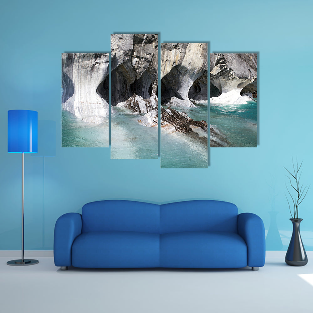 Marble Cathedral, a geological folds and a weathered multi panel canvas wall art