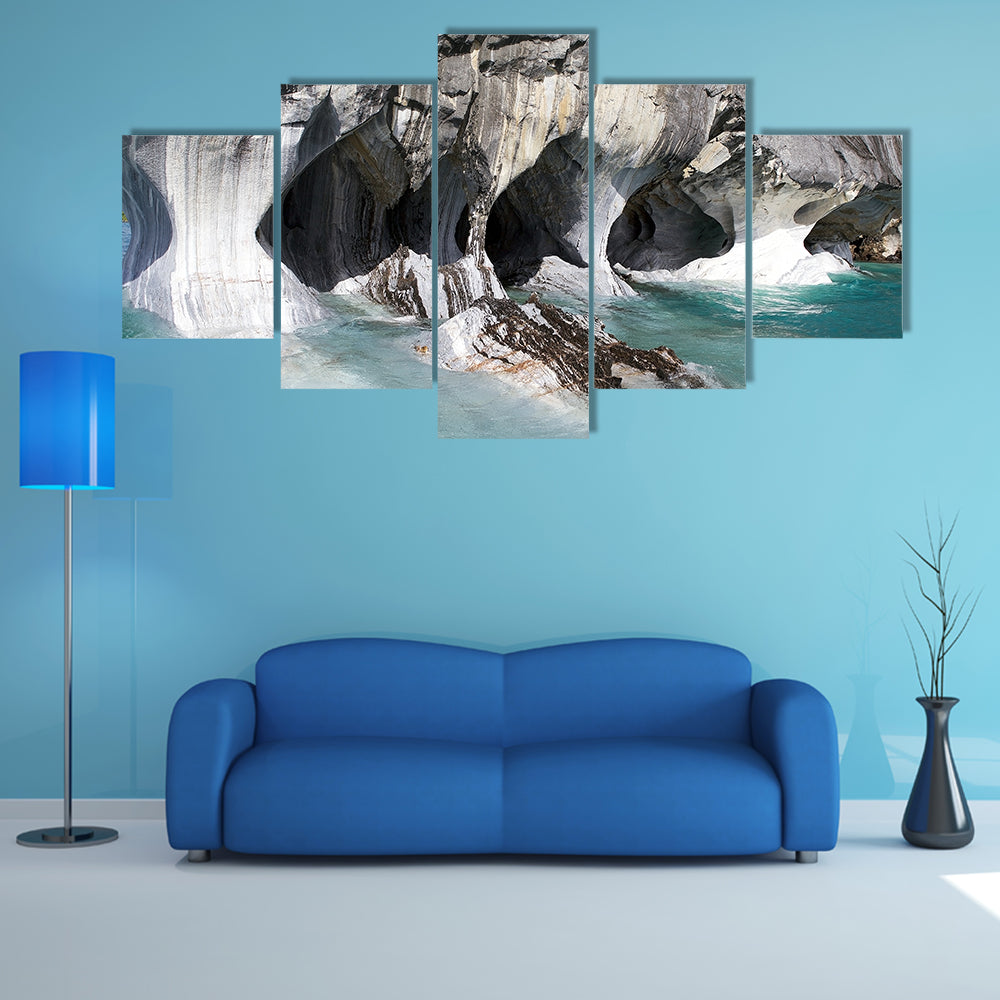 Marble Cathedral, a geological folds and a weathered multi panel canvas wall art