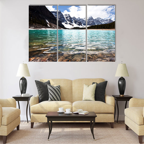 lake in Canada multi panel canvas wall art