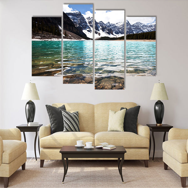 lake in Canada multi panel canvas wall art