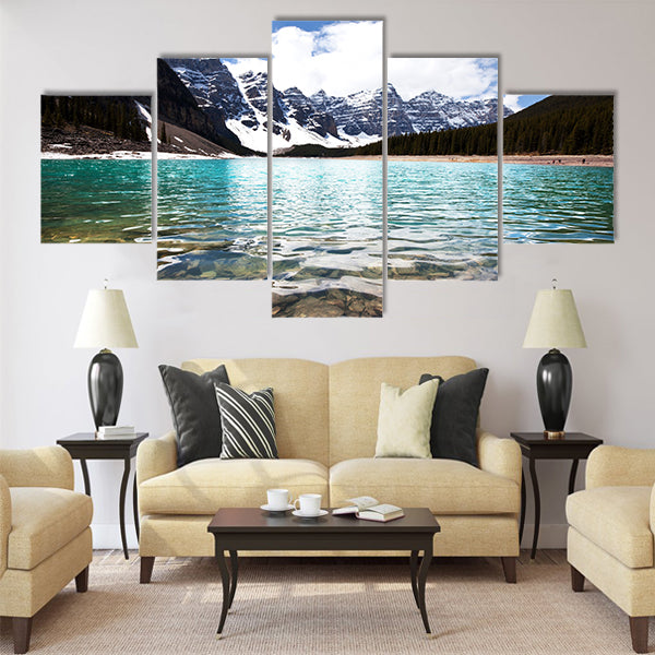 lake in Canada multi panel canvas wall art