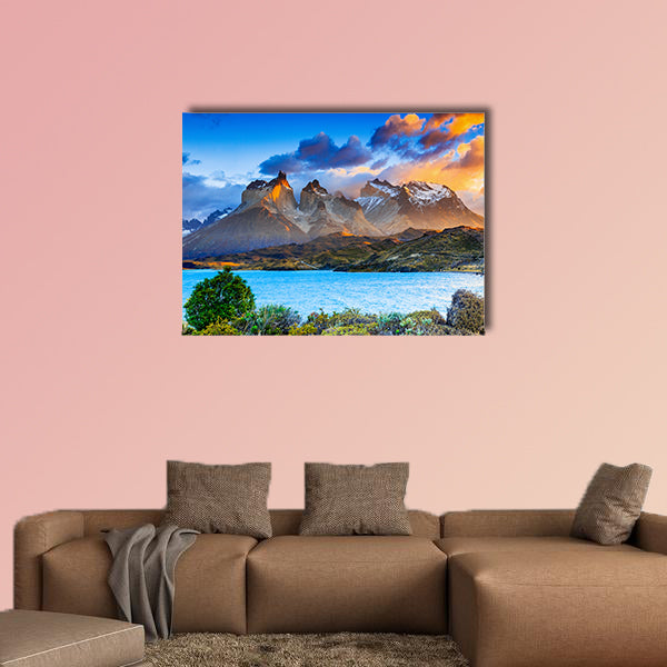 Torres Del Paine National Park, Chile. Sunrise at the wall art