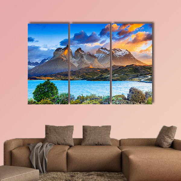 Torres Del Paine National Park, Chile. Sunrise at the wall art