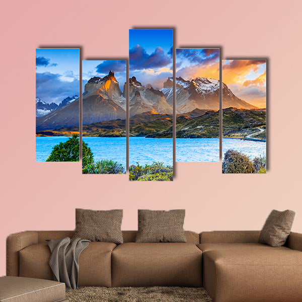 Torres Del Paine National Park, Chile. Sunrise at the wall art