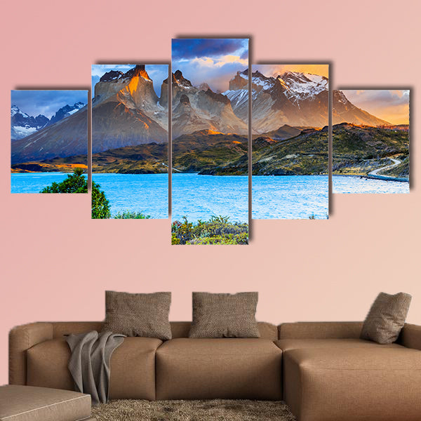 Torres Del Paine National Park, Chile. Sunrise at the wall art