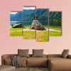 Mountain Lake in summer, Lake Bohinj, Slovenia multi panel canvas wall art