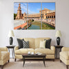 Famous Plaza de Espana, Sevilla, Spain. Old landmark Multi Panel Canvas Wall Art